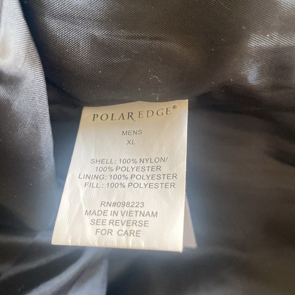 Men’s X large Polar Edge ski jacket, black with teal plaid trim accents - Picture 4 of 4